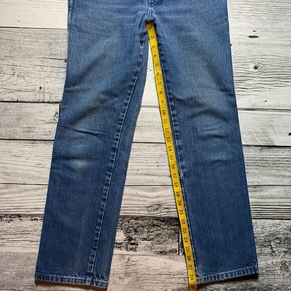 Wrangler Cowboy Cut Bootcut Blue Denim Jeans - Picture 9 of 11